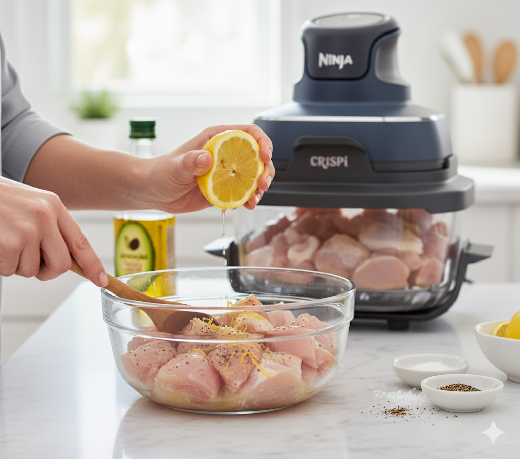 π Air Fryer Lemon Pepper Chicken Skewers β Ninja Crispy Recipe Img 8687