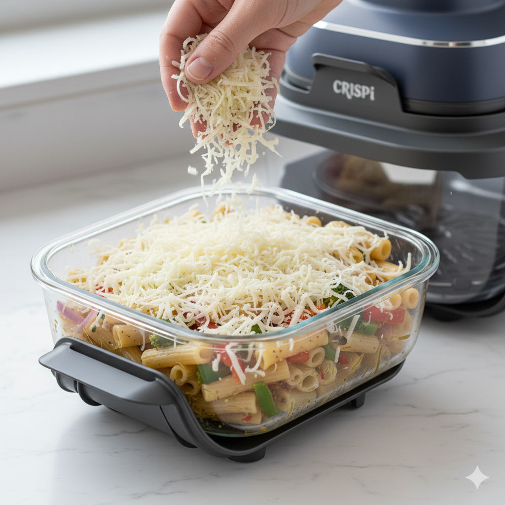 High Protein Vegetarian Pasta Bake (Air Fryer Ninja Recipe) Img 8735