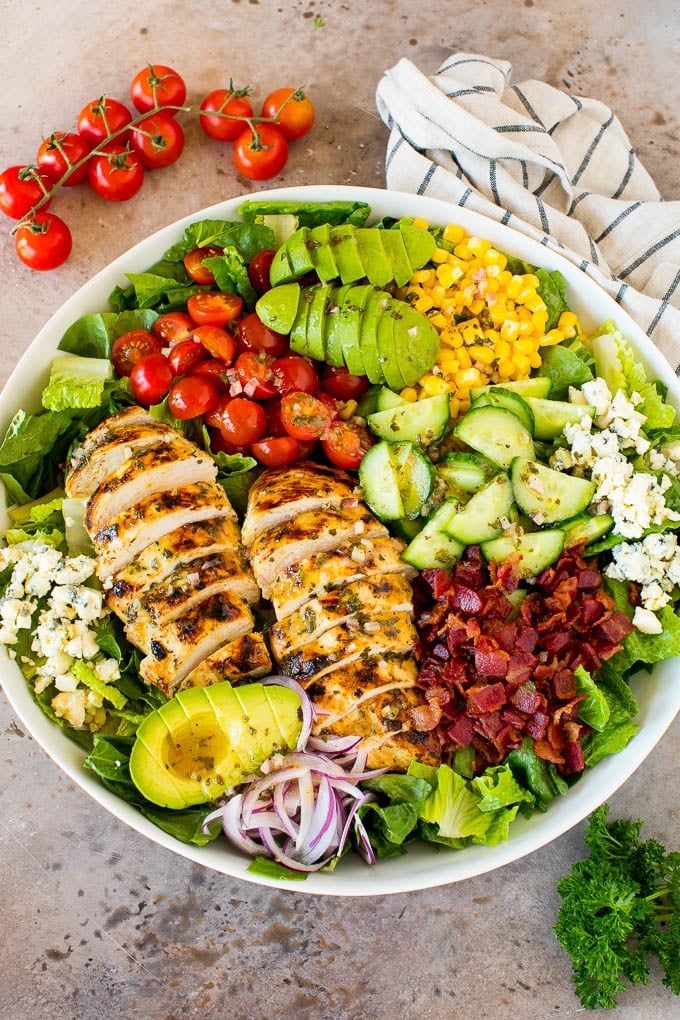 Home grilled chicken salad 4